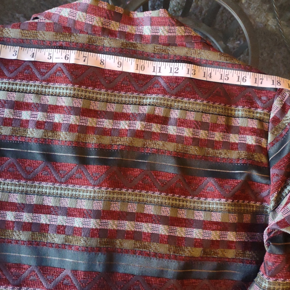 Sag Harbor Printed Blazer Jacket Size 16W - Picture 10 of 12